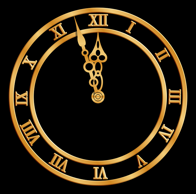 Free download Clock Midnight New Year - Free vector graphic on Pixabay free illustration to be edited with GIMP online image editor