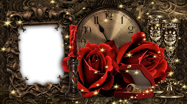 Free download Clock Rose -  free illustration to be edited with GIMP free online image editor