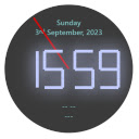 Clock Tab  screen for extension Chrome web store in OffiDocs Chromium