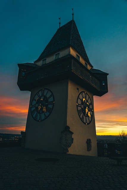 Free download clock tower landmark winter cold free picture to be edited with GIMP free online image editor