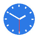 Clock with Seconds  screen for extension Chrome web store in OffiDocs Chromium