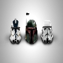CLONE, BOUNTY HUNTER, STORM TROOPER  screen for extension Chrome web store in OffiDocs Chromium