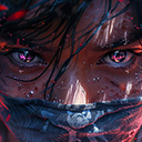 Close up image of a person wearing a mask  screen for extension Chrome web store in OffiDocs Chromium