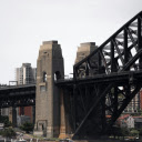 Close up of the Sydney Harbour Bridge  screen for extension Chrome web store in OffiDocs Chromium