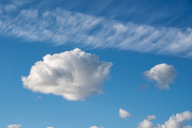Free download clouds shapes blue weather cumulus free picture to be edited with GIMP free online image editor