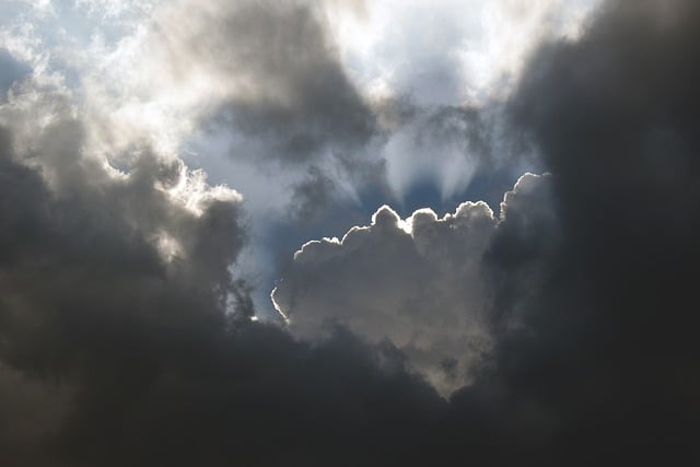 Free download clouds sky sunbeams cloudscape free picture to be edited with GIMP free online image editor