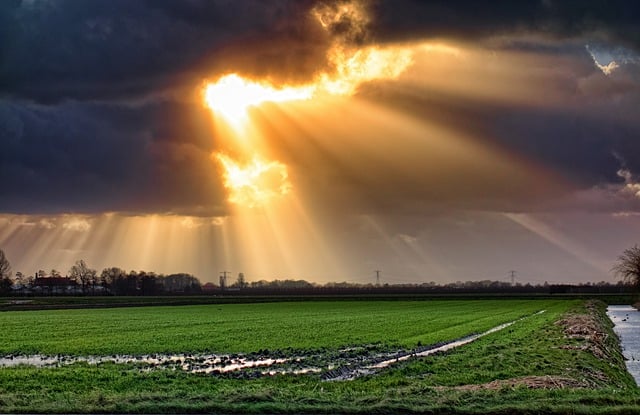 Free download clouds sunlight landscape pasture free picture to be edited with GIMP free online image editor