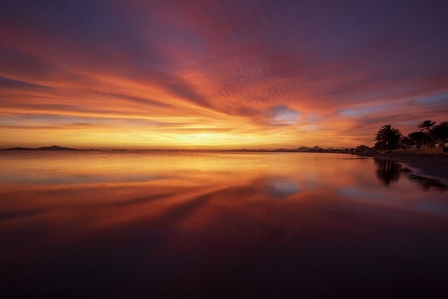 Téléchargement gratuit d'une image gratuite de nuages, lever de soleil, lac, rivière, aube, à modifier avec l'éditeur d'images en ligne gratuit GIMP