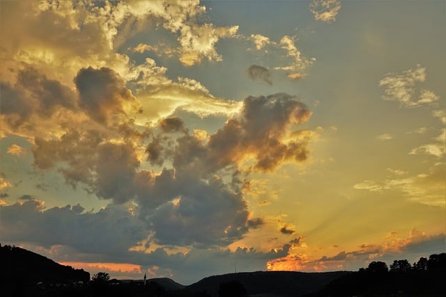 Free download clouds sunset sky twilight free picture to be edited with GIMP free online image editor