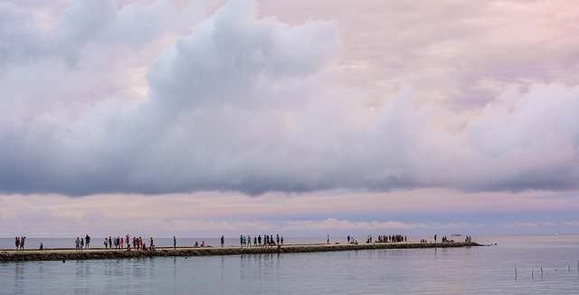 Free download Clouds Tonga Golden Hour -  free photo or picture to be edited with GIMP online image editor