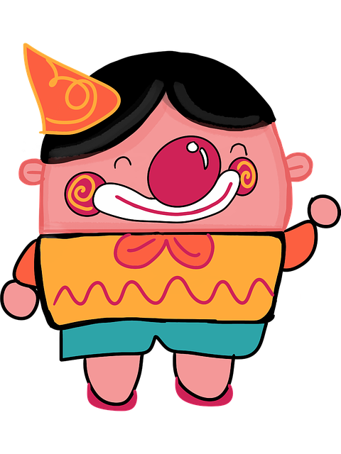 Free download Clown Cartoon Character -  free illustration to be edited with GIMP free online image editor
