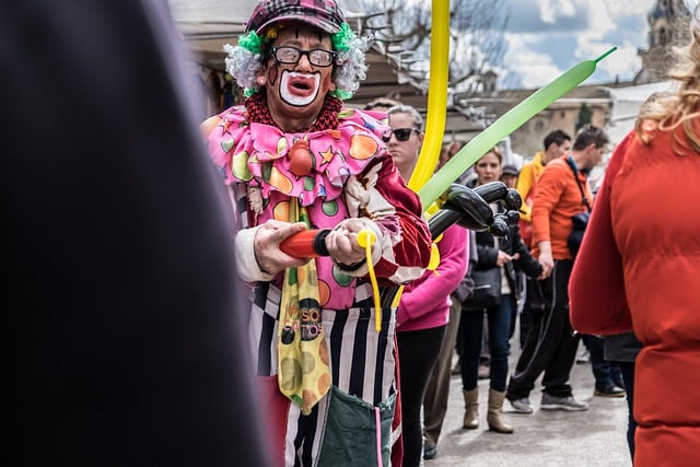 Free download clown parade festive road mallorca free picture to be edited with GIMP free online image editor