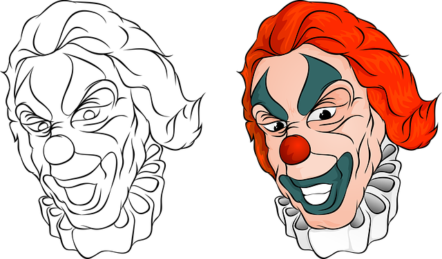 Template Photo Clown Terrible Halloween for OffiDocs