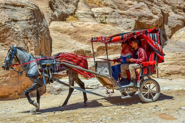 Unduh gratis Coach Carriage Al Siq Canyon - foto atau gambar gratis untuk diedit dengan editor gambar online GIMP