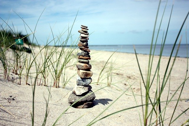 Free download Coast Beach Stone Tower North -  free free photo or picture to be edited with GIMP online image editor