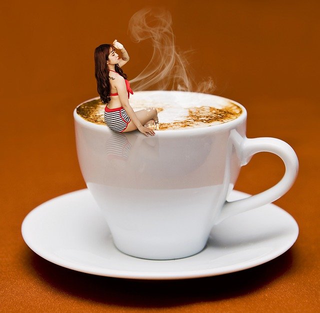 Free download coffee cup coffee pot woman lady free picture to be edited with GIMP free online image editor