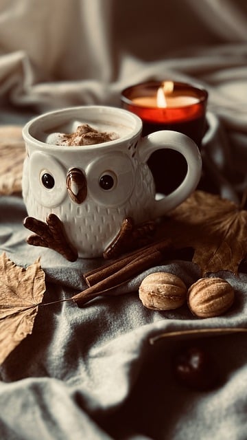 Free download coffee cup drink leaves autumn free picture to be edited with GIMP free online image editor