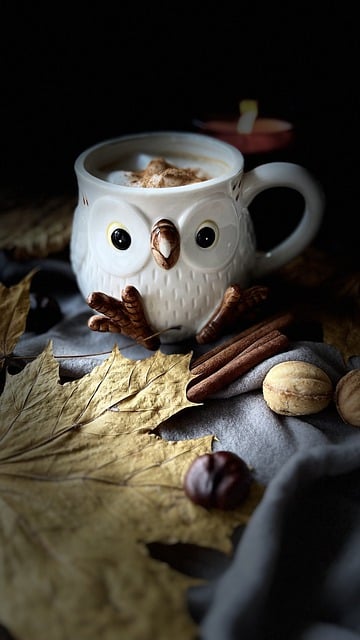 Free download coffee mug cinnamon drink leaves free picture to be edited with GIMP free online image editor