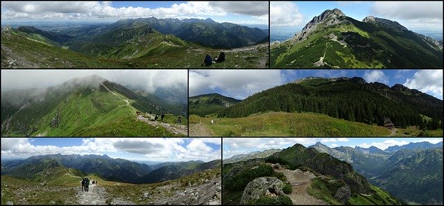 Free download Collage Tatry Mountains -  free illustration to be edited with GIMP free online image editor
