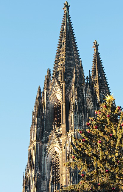 Free download cologne cathedral dom christmas tree free picture to be edited with GIMP free online image editor