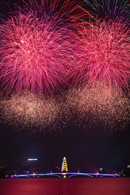 Free download color firework night city colorful free picture to be edited with GIMP free online image editor