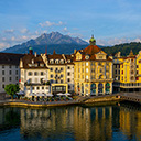Colorful Buildings Near River Surrounded  screen for extension Chrome web store in OffiDocs Chromium