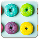 Colorful Donuts  screen for extension Chrome web store in OffiDocs Chromium