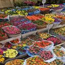 Colorful flower market wallpaper  screen for extension Chrome web store in OffiDocs Chromium