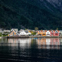 Colorful houses along the lake  screen for extension Chrome web store in OffiDocs Chromium