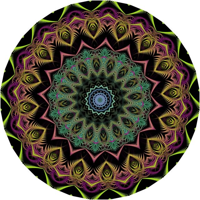 Free download Colorful Mandalas Geometric -  free illustration to be edited with GIMP free online image editor