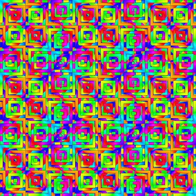 Bezpłatne pobieranie Kolorowe kafelki geometryczne - bezpłatna ilustracja do edycji za pomocą bezpłatnego edytora obrazów online GIMP