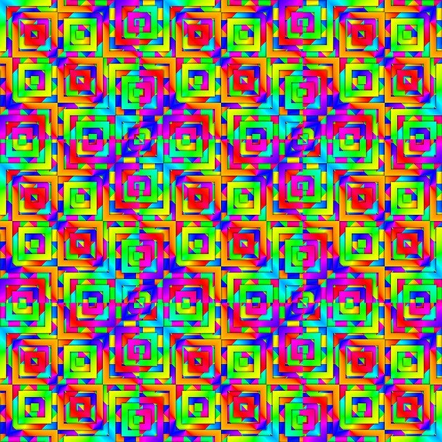 Kostenloser Download Colorful Tile Geometric - kostenlose Illustration, die mit dem kostenlosen Online-Bildeditor GIMP bearbeitet werden kann