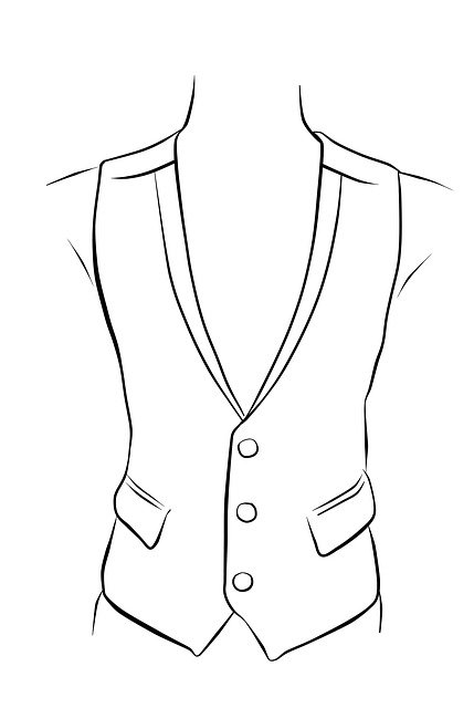 تنزيل مجاني Coloring Vest Bw - رسم توضيحي مجاني ليتم تحريره باستخدام محرر الصور المجاني عبر الإنترنت GIMP