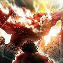 Colossal Titan Attack Titan Attack on Titan Anime Theme  screen for extension Chrome web store in OffiDocs Chromium