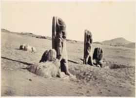 Free download Colossi and Sphynx at Wady Saboua free photo or picture to be edited with GIMP online image editor