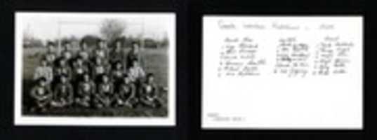 Free download Comstock Public Schools Football Team 1935 free photo or picture to be edited with GIMP online image editor