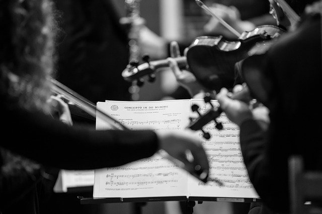 Free download concert score violins free picture to be edited with GIMP free online image editor