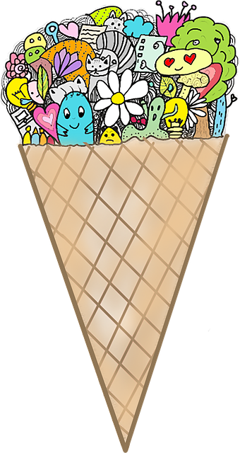 Free download Cone Ice Cream Dessert -  free illustration to be edited with GIMP free online image editor