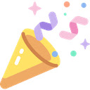 Confetti Demo App  screen for extension Chrome web store in OffiDocs Chromium