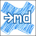 Confluence to Markdown  screen for extension Chrome web store in OffiDocs Chromium