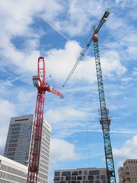Free download construction cranes construction site free picture to be edited with GIMP free online image editor