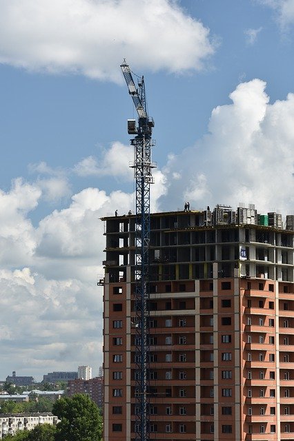 Téléchargement gratuit Construction House Crane - photo ou image gratuite à éditer avec l'éditeur d'images en ligne GIMP