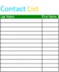 Descarga gratuita Plantilla de lista de contactos Plantilla DOC, XLS o PPT gratis para editar con LibreOffice en línea o OpenOffice Desktop en línea