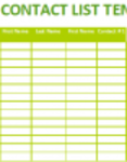 Free download Contact  Sheet Template DOC, XLS or PPT template free to be edited with LibreOffice online or OpenOffice Desktop online