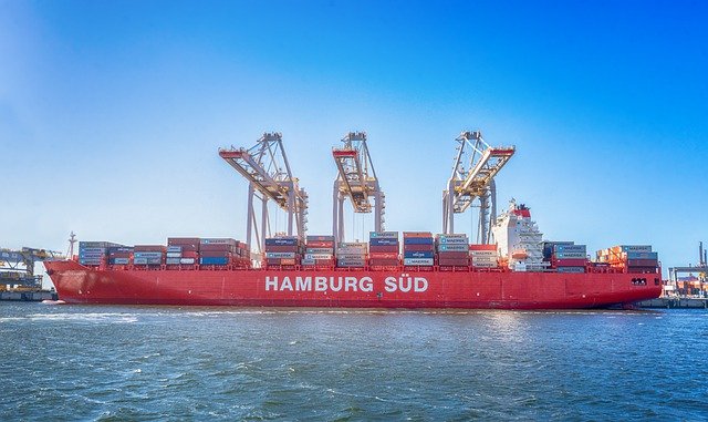 Free download containers boat ship transport sea free picture to be edited with GIMP free online image editor