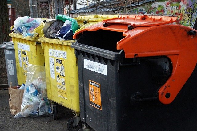 Free download Containers Sorted Waste -  free photo or picture to be edited with GIMP online image editor