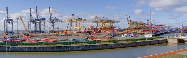 Free download Container Terminal -  free photo or picture to be edited with GIMP online image editor