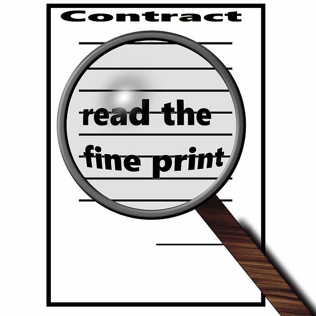 Free download Contract Small Print Magnifying -  free illustration to be edited with GIMP free online image editor