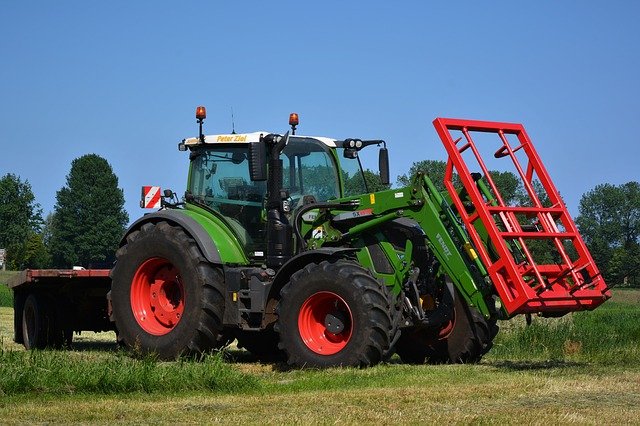 Free download contract work landscape tractor free picture to be edited with GIMP free online image editor