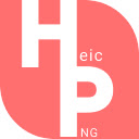 Convert HEIC to PNG  screen for extension Chrome web store in OffiDocs Chromium